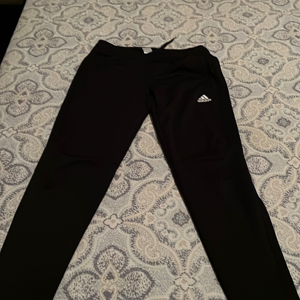 Adidas Climacool Tiro 17 Soccer Training Pants Black Pockets M
